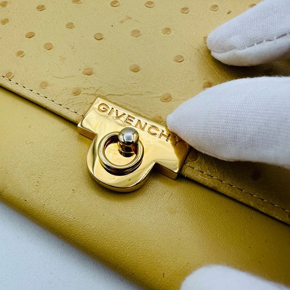 Givenchy Ostrich Skin Wallet rare - Picture 5 of 16